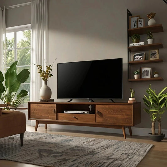 ترابيزة تليفزيون خشب كونتر، 150*40*50 سم