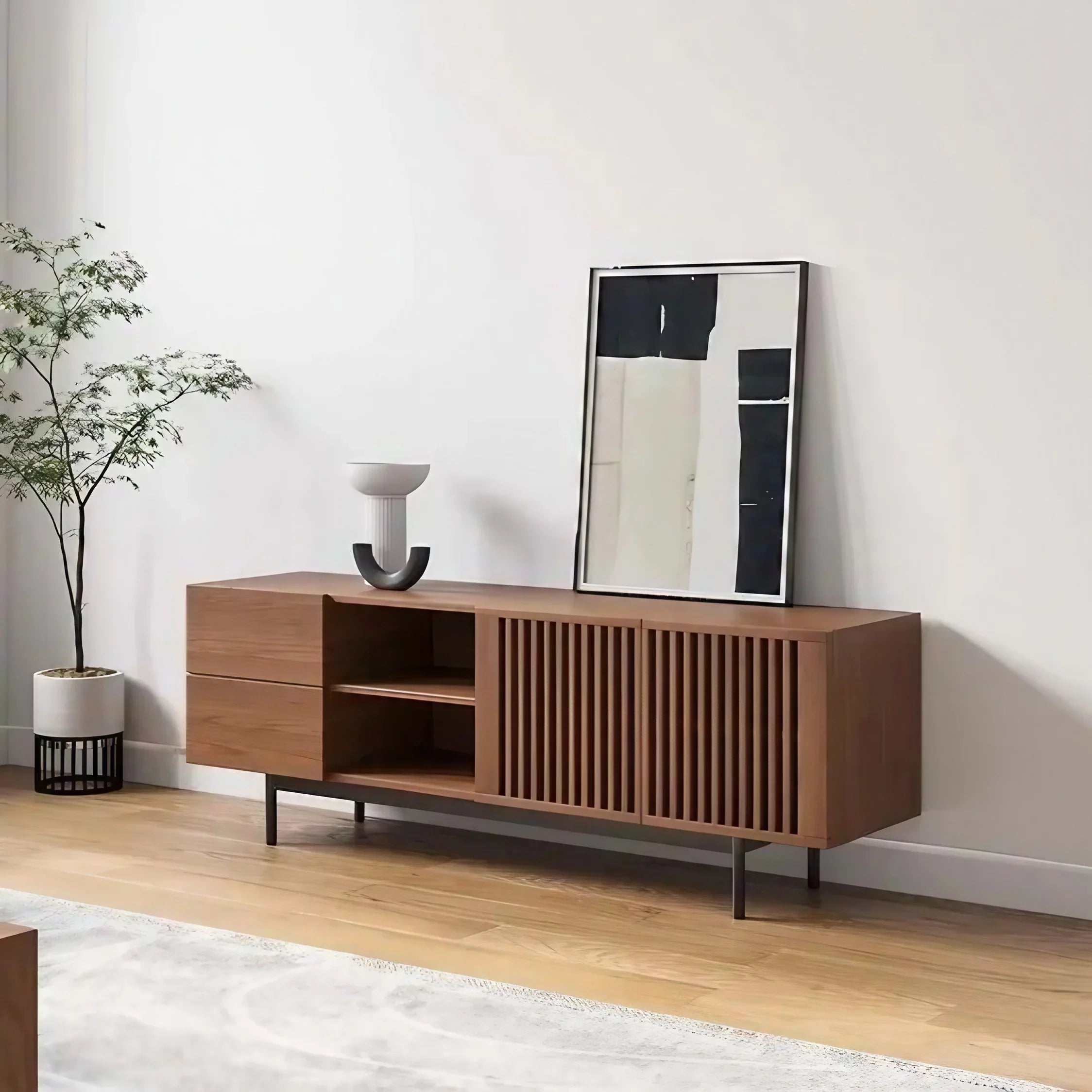 ترابيزة تليفزيون خشب كونتر، 180*40*60 سم