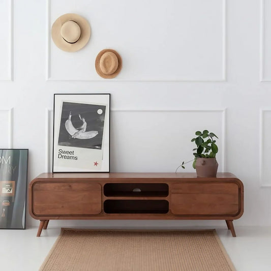 ترابيزة تليفزيون خشب كونتر، 150*40*55 سم