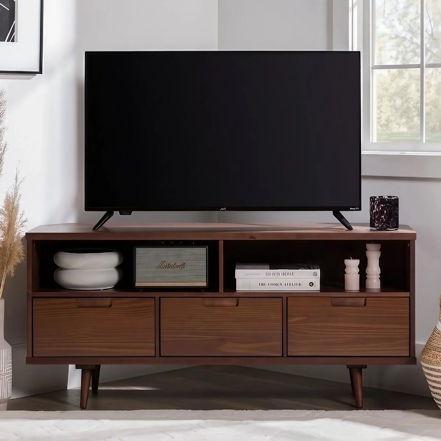 ترابيزة تليفزيون خشب كونتر، 150*40*60 سم