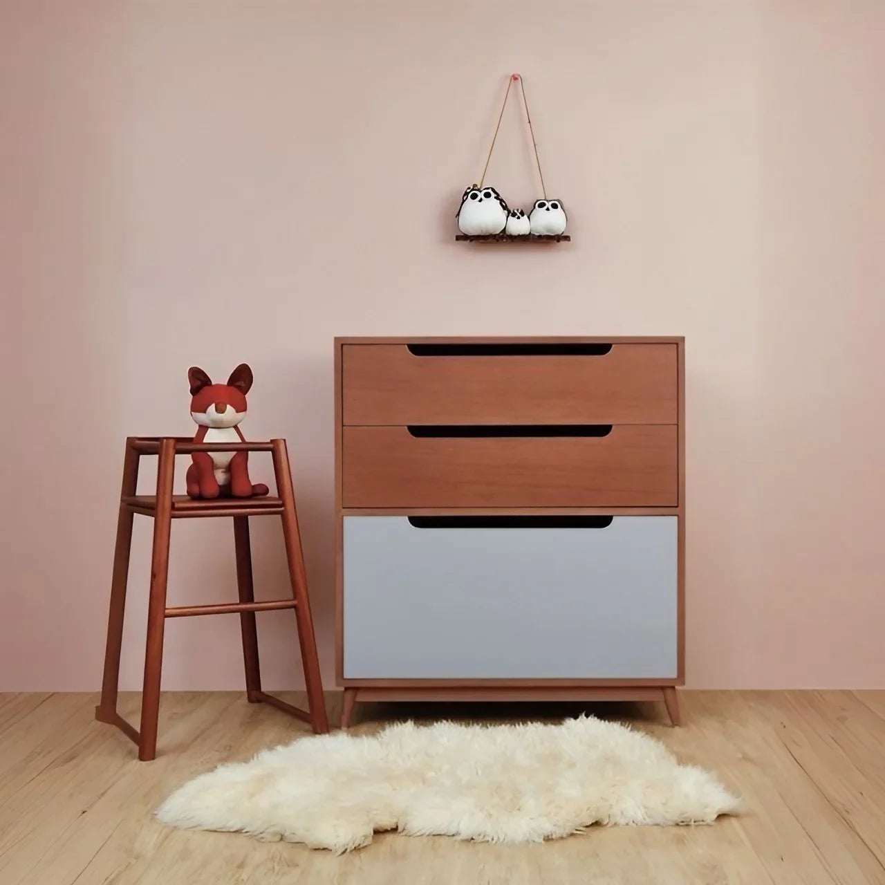 وحدة أدراج خشب كونتر و موسكي، 70*35*90 سم