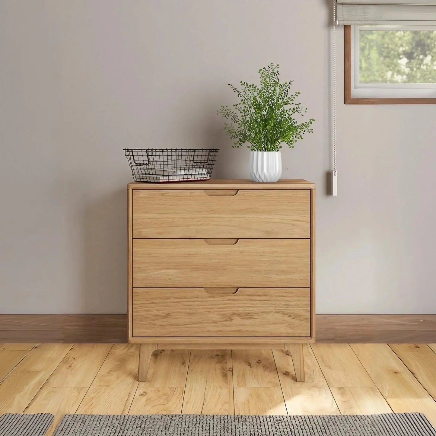 وحدة أدراج خشب كونتر و موسكي، 60*35*80 سم