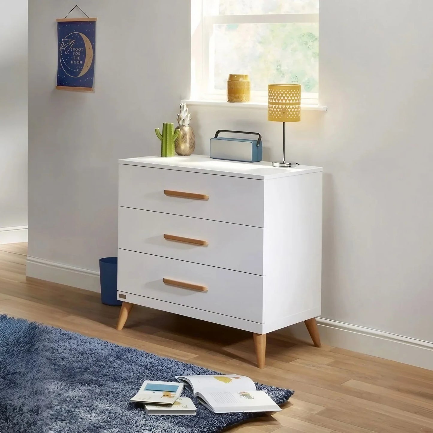 وحدة أدراج خشب كونتر و موسكي، 60*35*80 سم