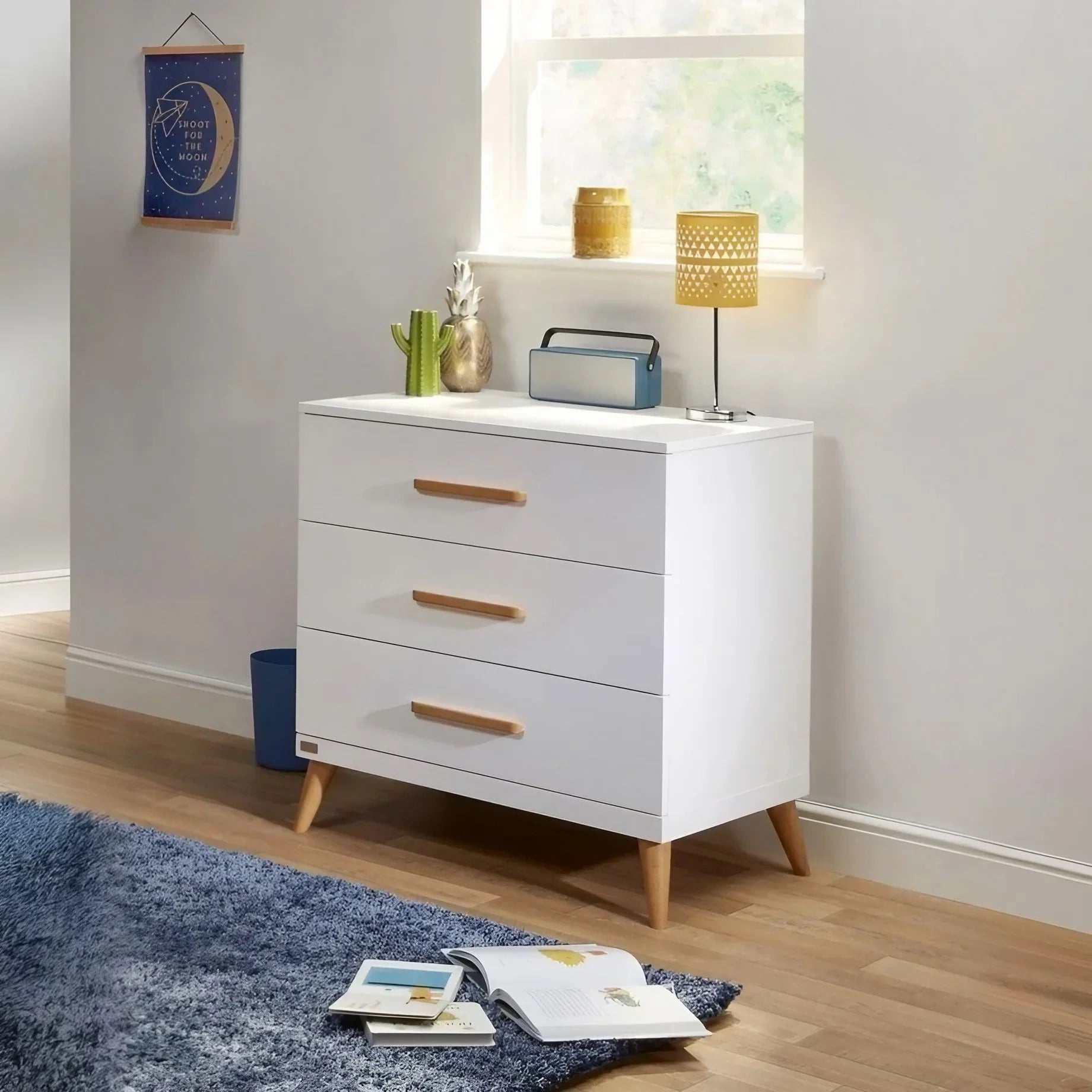 وحدة أدراج خشب كونتر و موسكي، 60*35*80 سم