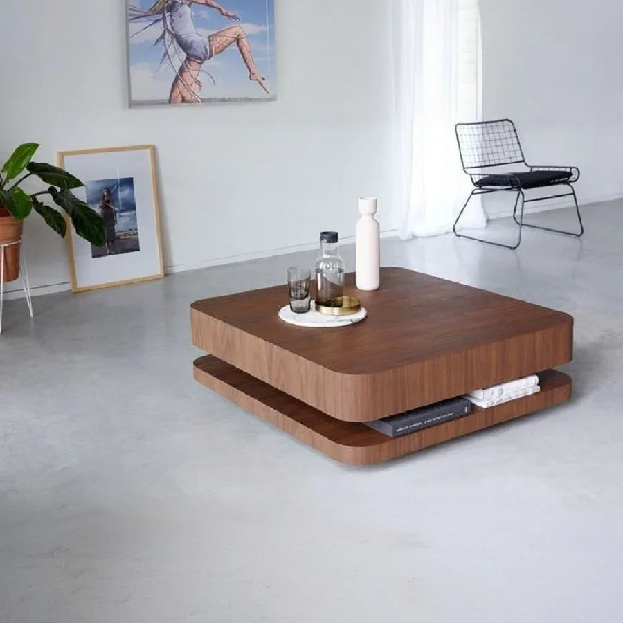 ترابيزة قهوة خشب كونتر، 70*70*35 سم