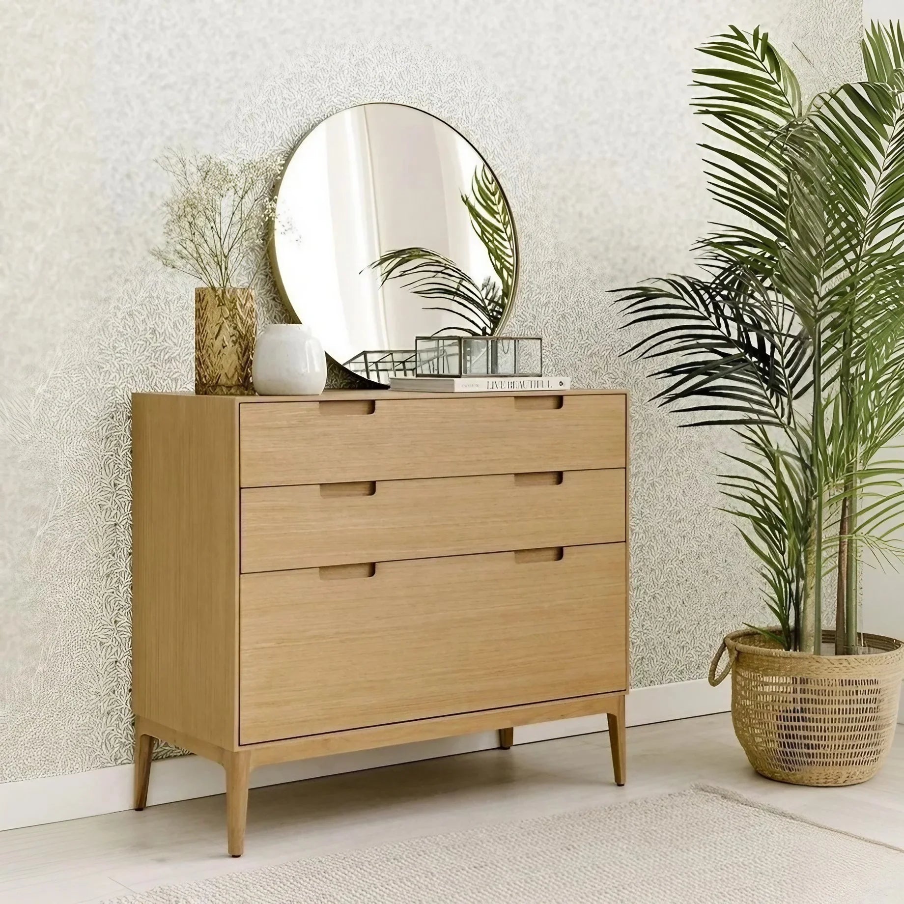 وحدة أدراج خشب كونتر و موسكي، 80*35*90 سم