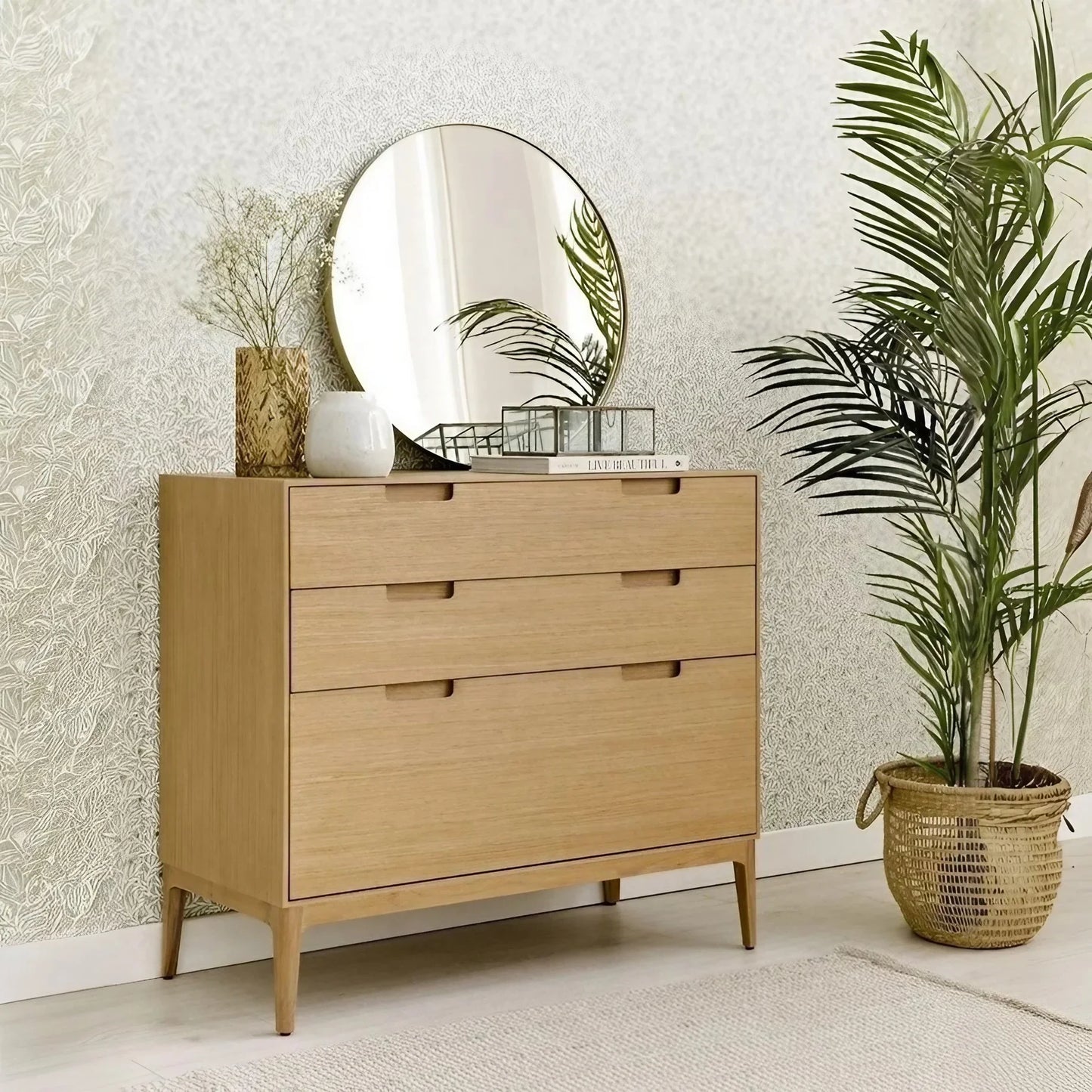 وحدة أدراج خشب كونتر و موسكي، 80*35*80 سم