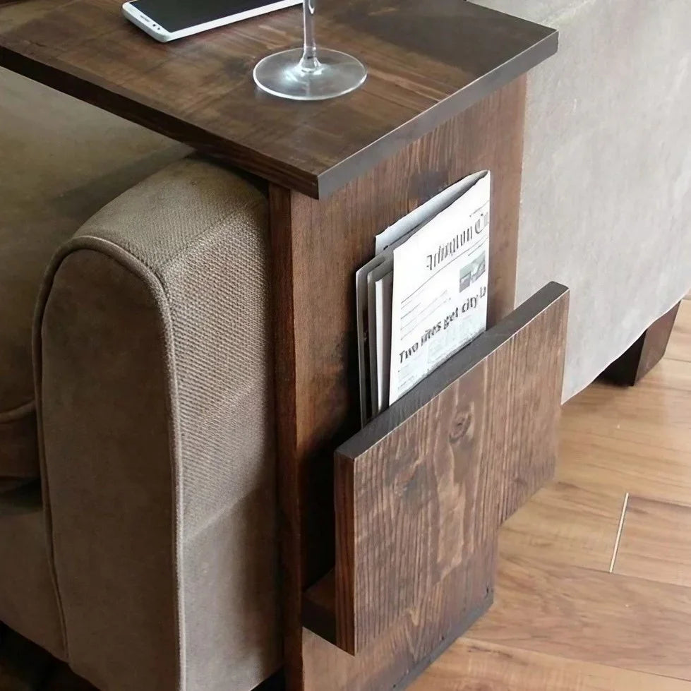 ترابيزة جانبية خشب موسكي، 30*25*60 سم