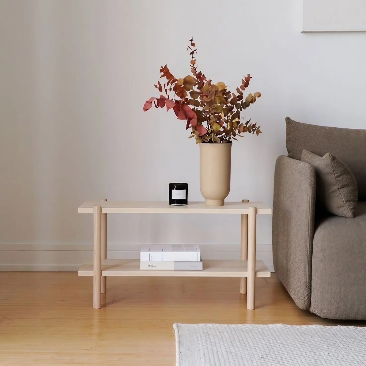 ترابيزة جانبية خشب كونتر وموسكي، 70*30*50 سم