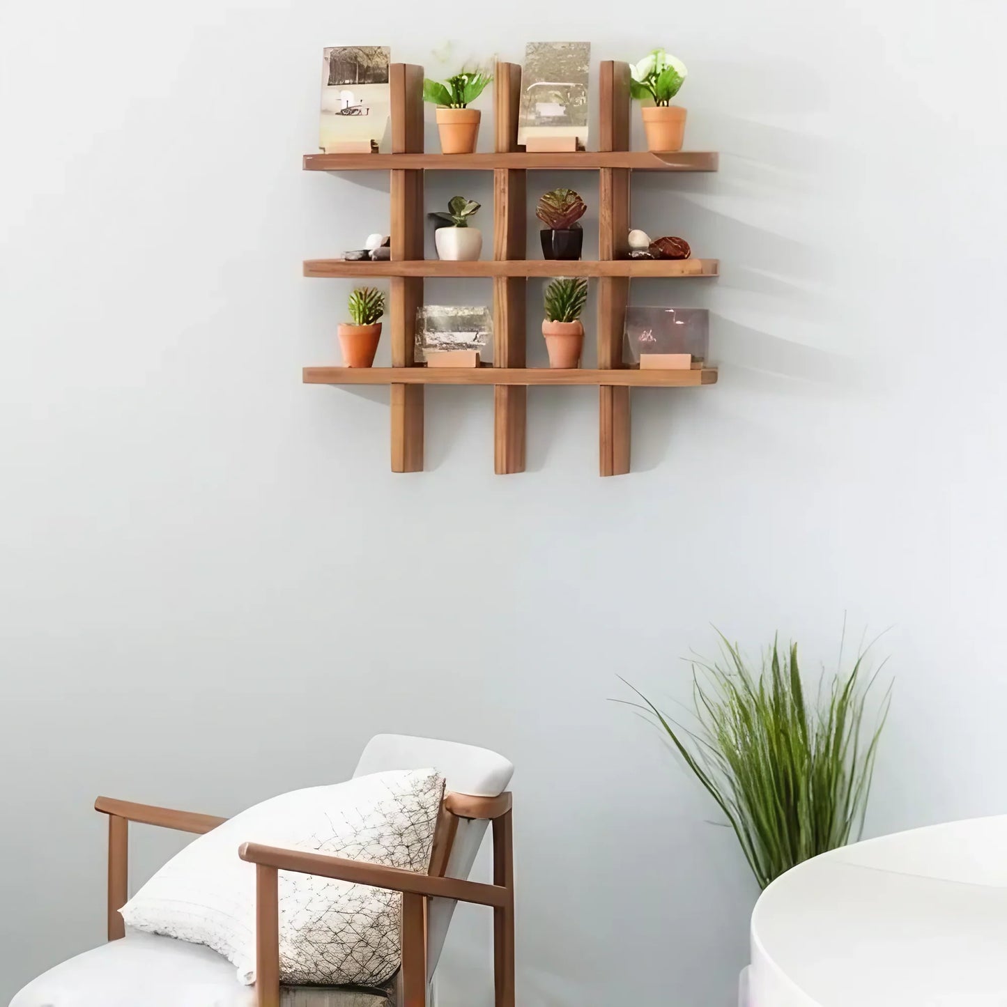 وحدة أرفف خشب موسكي، 100*12.5*100 سم