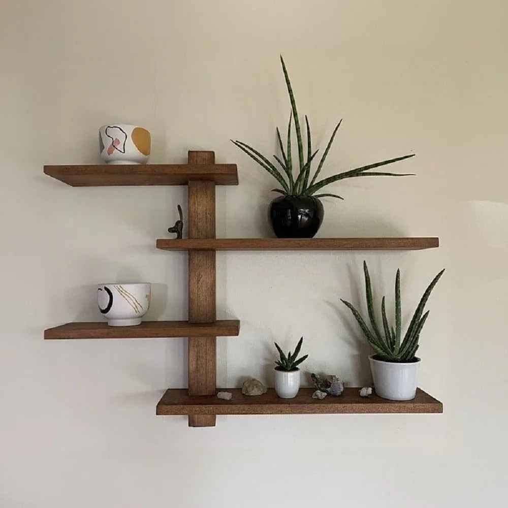 رف حائط خشب موسكي، 80*12.5*80 سم