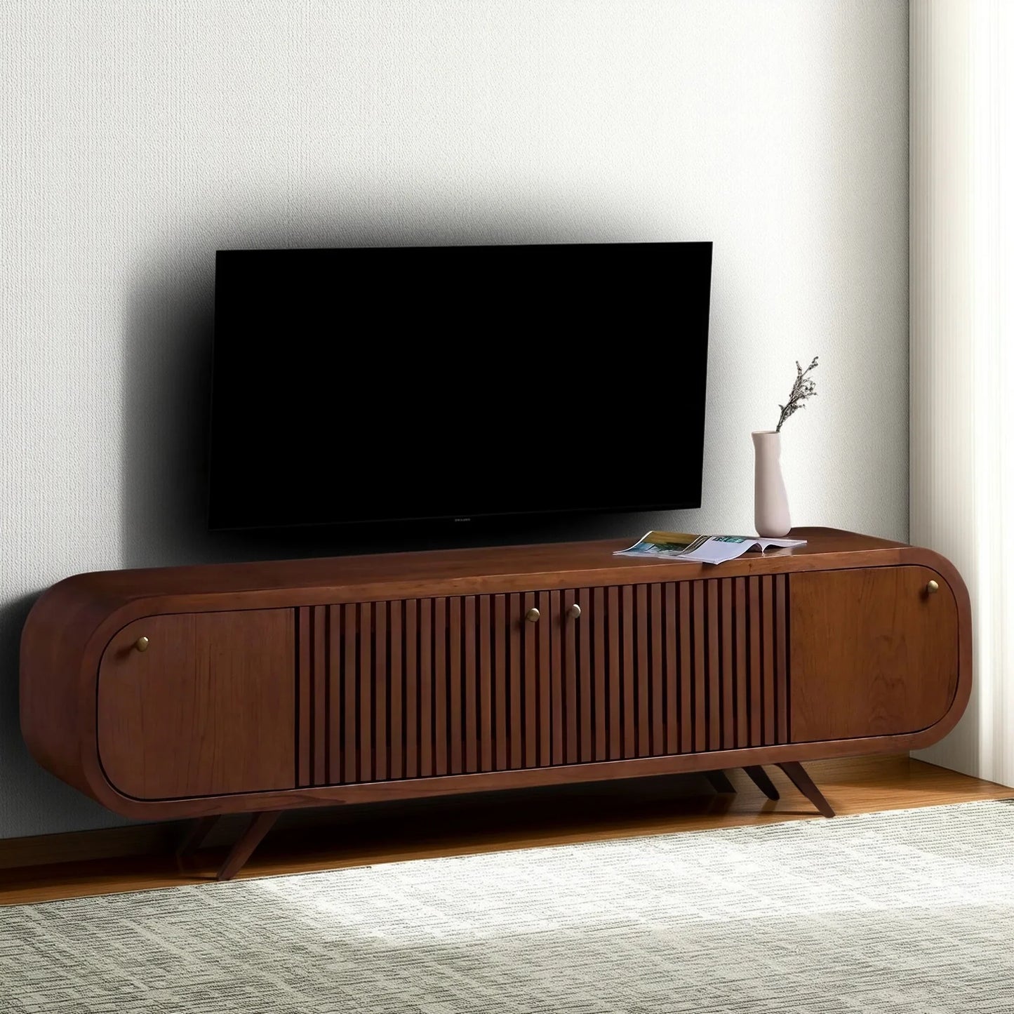 ترابيزة تليفزيون خشب كونتر، 160*40*50 سم