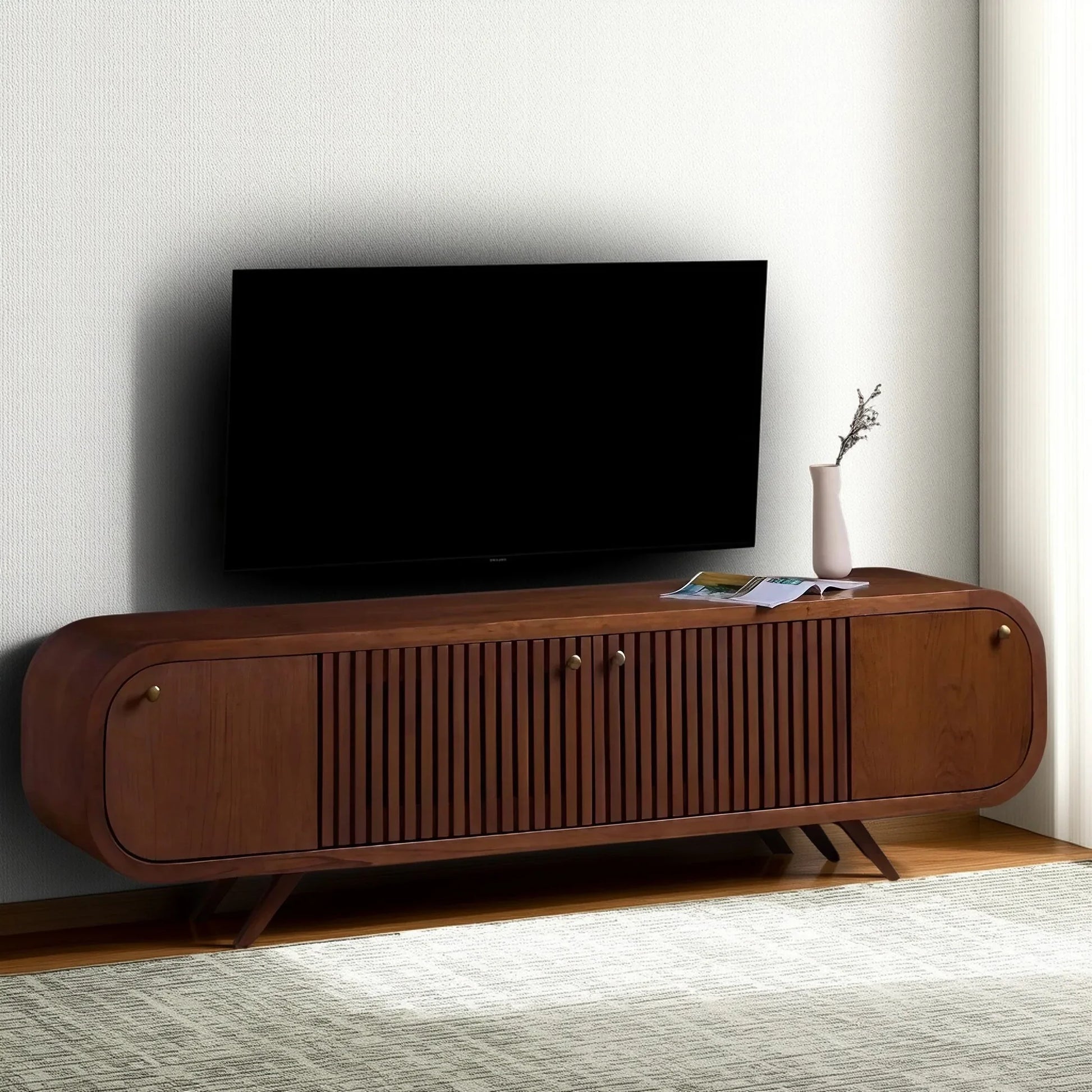 ترابيزة تليفزيون خشب كونتر، 160*40*50 سم