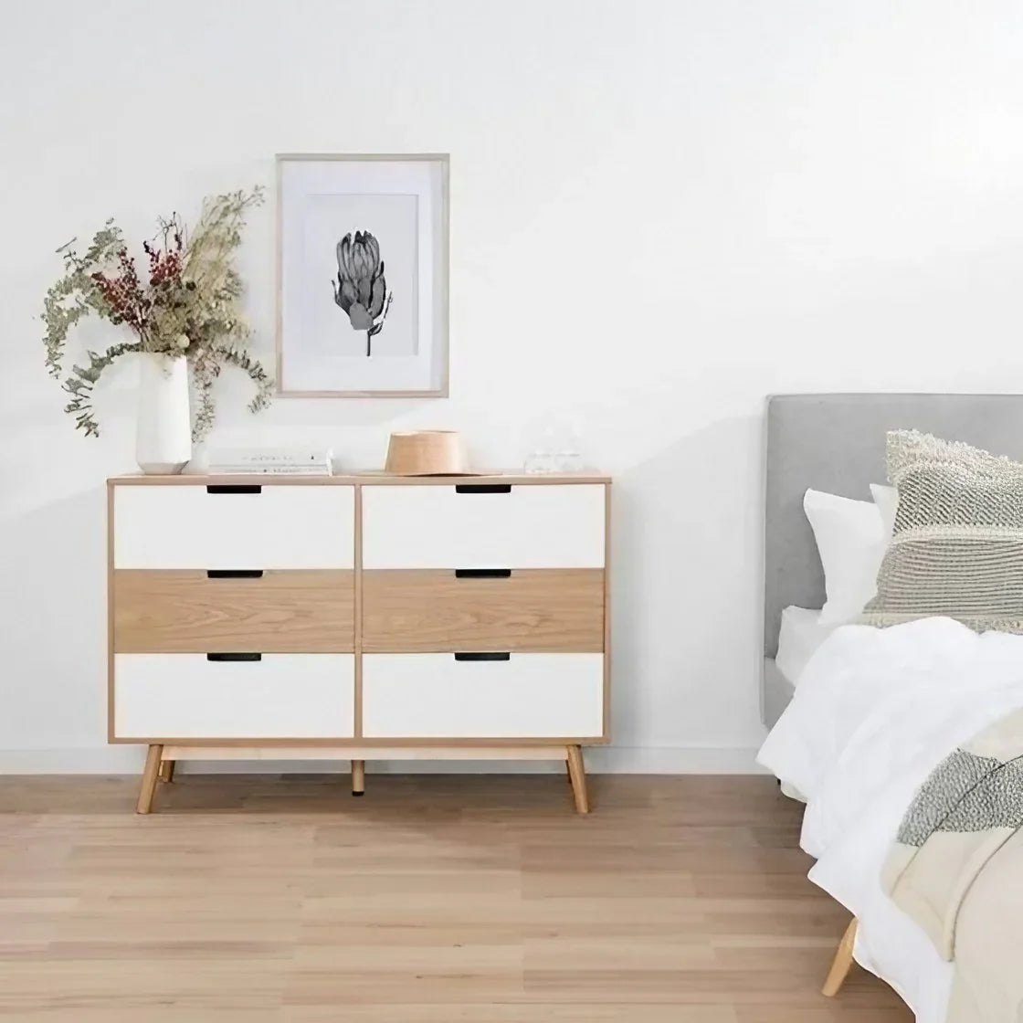 وحدة أدراج خشب كونتر وموسكي، 100*35*80 سم