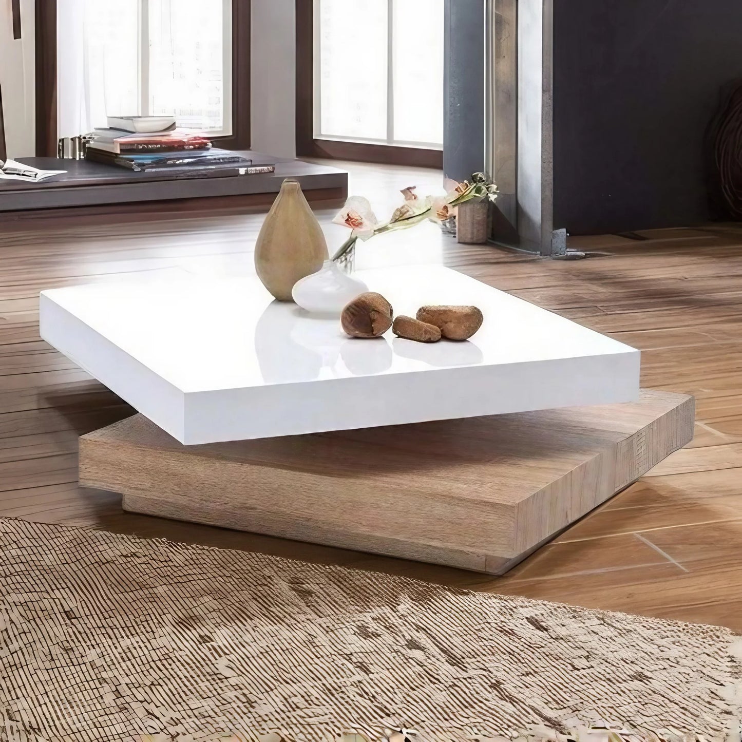 ترابيزة قهوة خشب كونتر، 70*70*40 سم