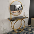 Console and steel mirrors, 120*40*90 cm