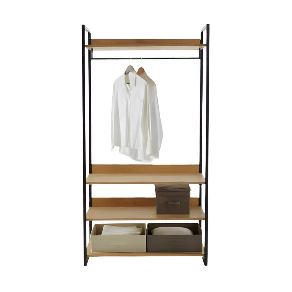 علاقه ملابس معدن أسود 120*50*200 سم - RON251 Royal Iron