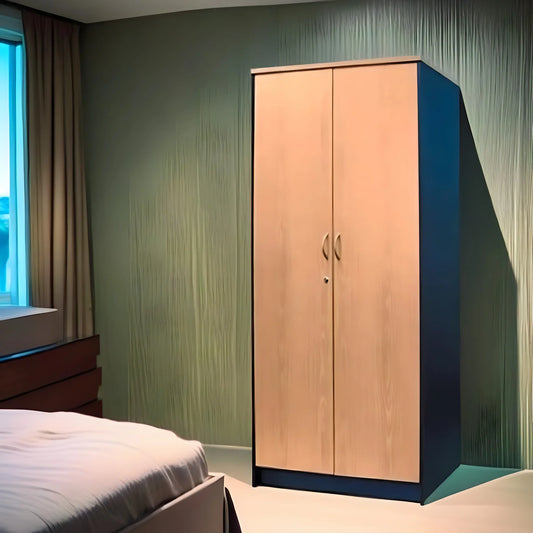 دولاب معدن و خشب، 80*40*180 سم