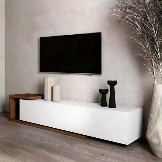 ترابيزة تليفزيون ام دي اف، 160*30*40 سم