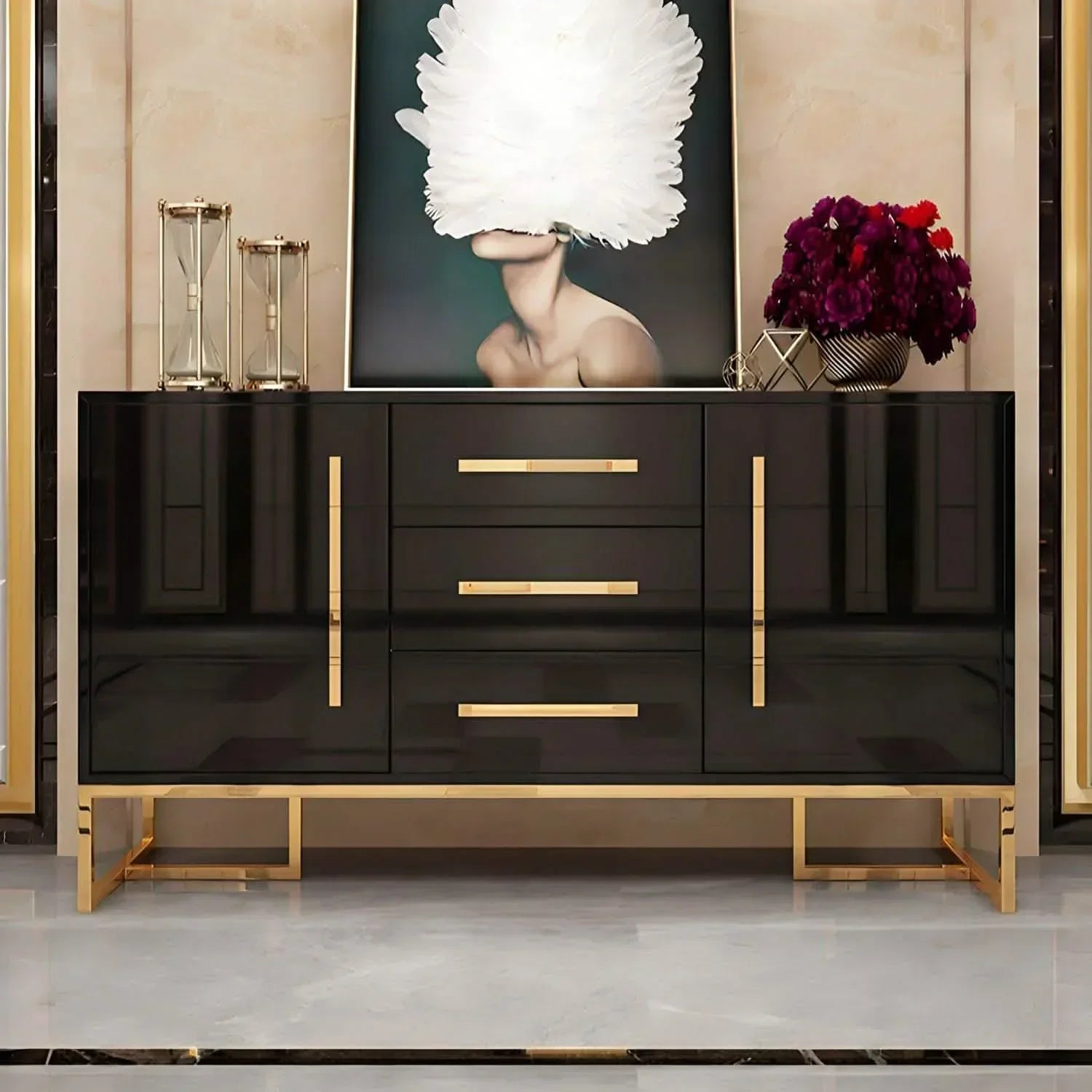 بوفيه اتش بي ال و استانلس 40*140*90 سم - GAN55 Elegant