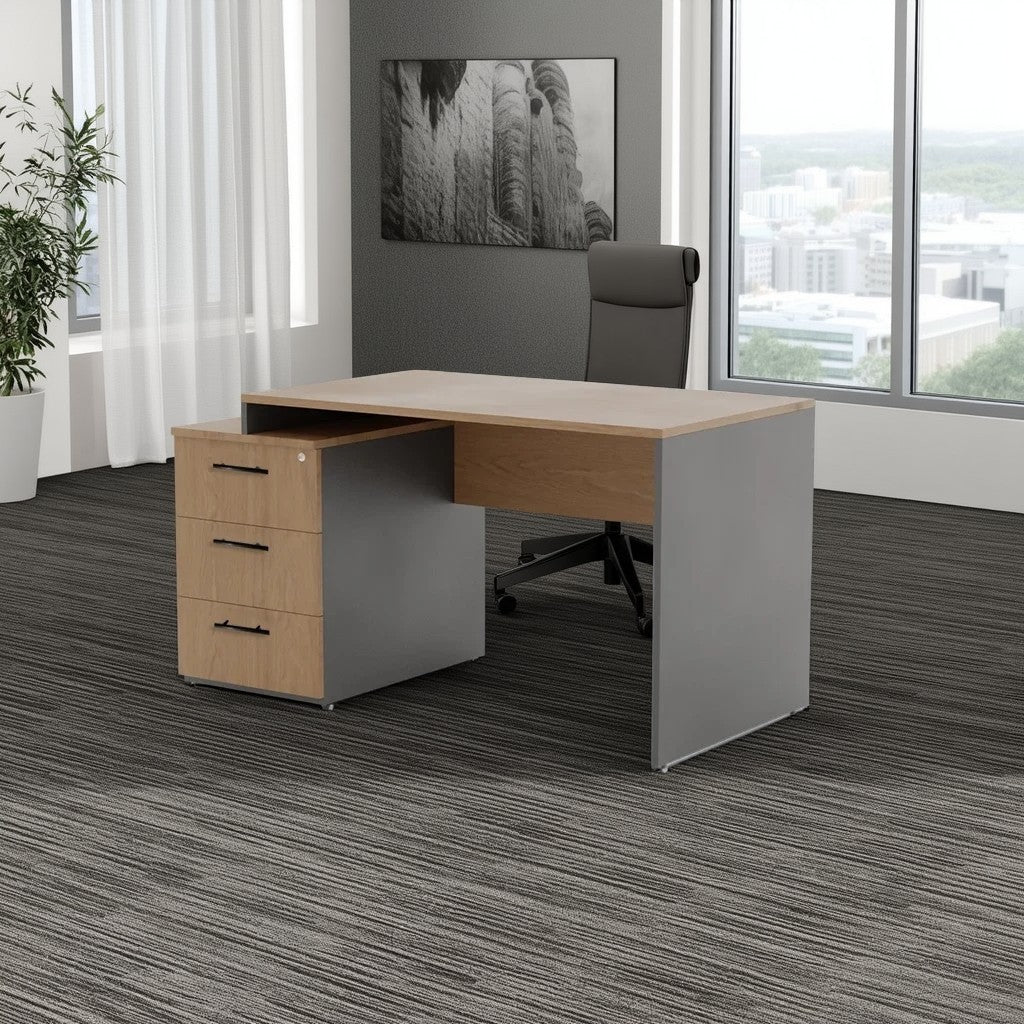 مكتب خشب ام دي اف، 140*60*75سم