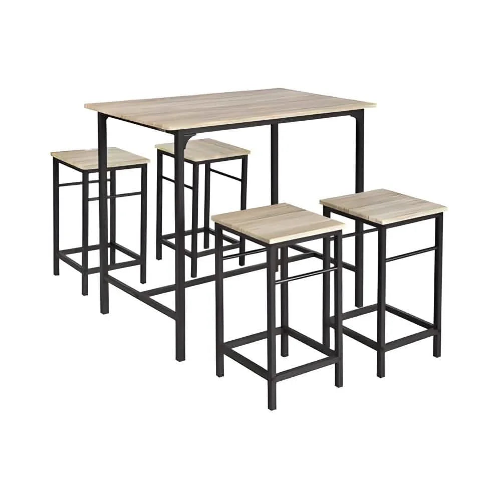 سفرة معدن و ام دي اف مع 4 كراسي - RON301 Royal Iron