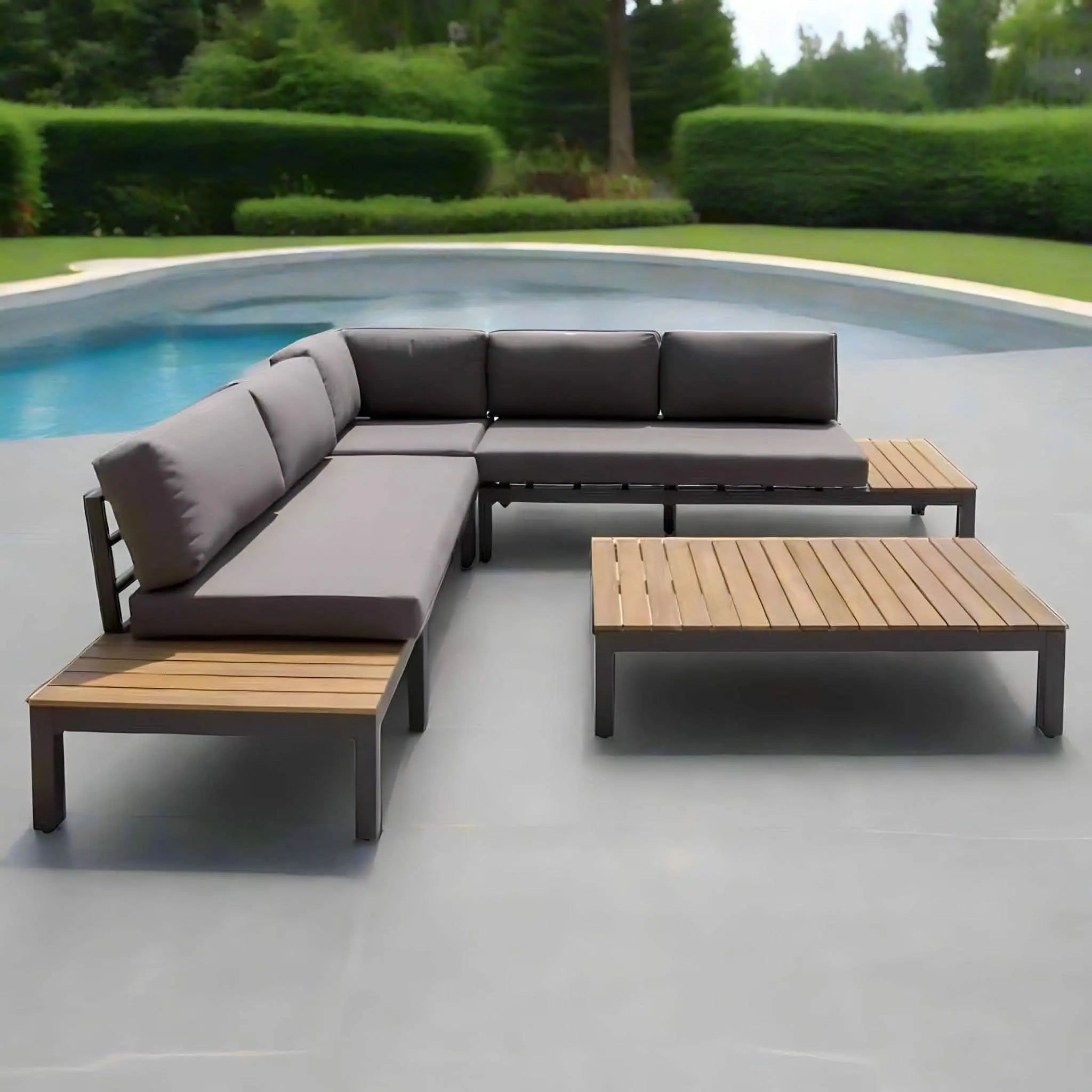 طقم خارجي معدن، قطعتين