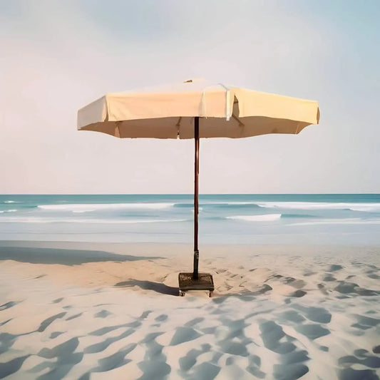 شمسية خارجية خشب زان، 400*400*250 سم