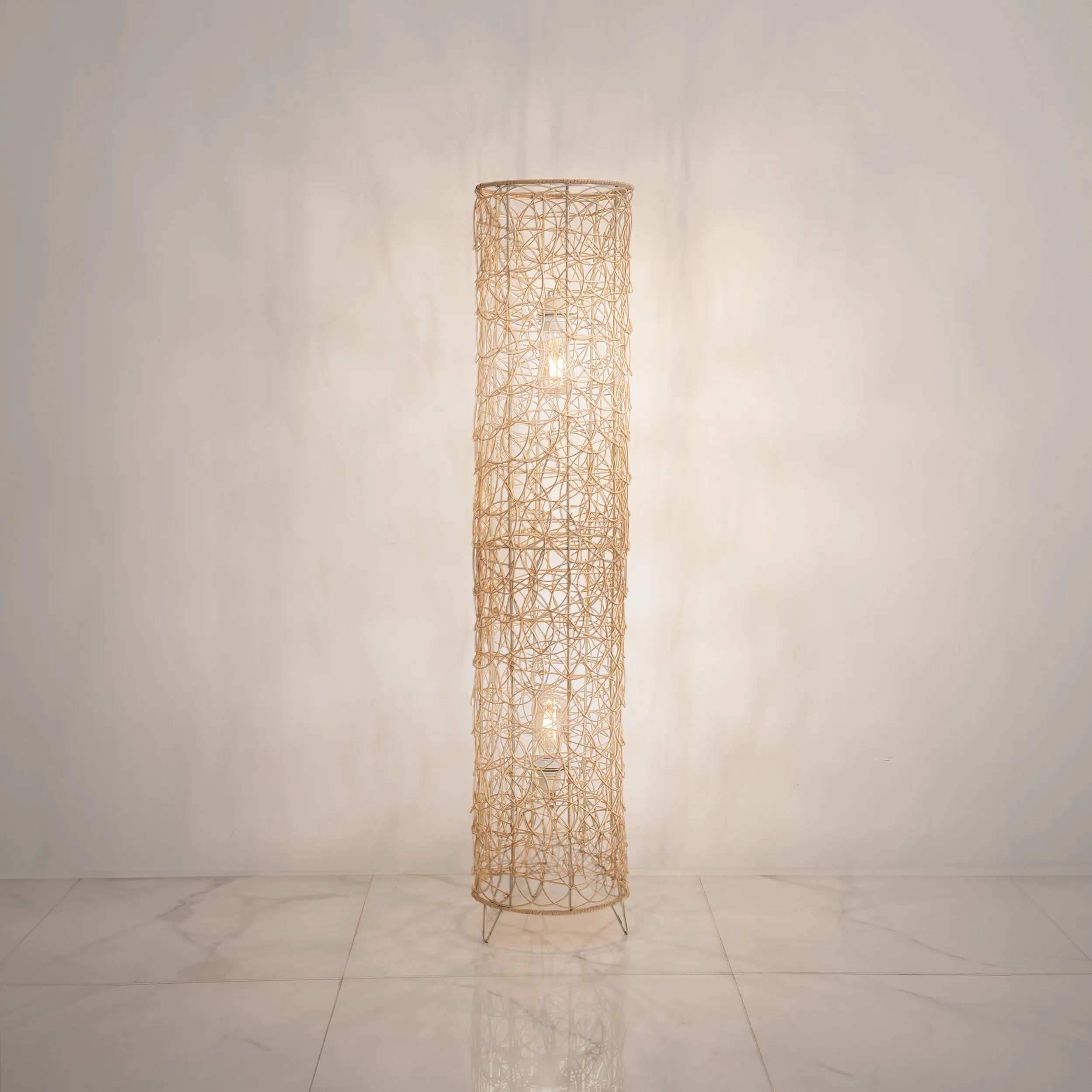 أباجورة أرضية خيزران، 20*100 سم