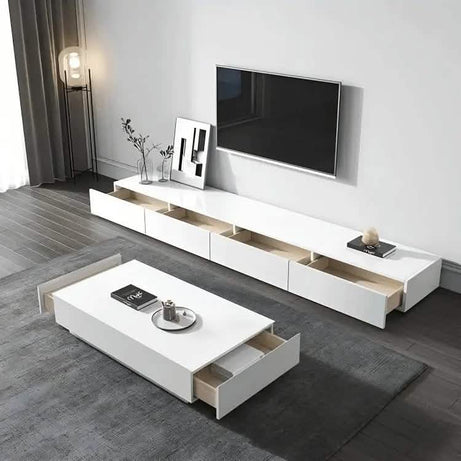 طقم ترابيزات أبيض ام دي اف اسباني - FUR29 - Homix