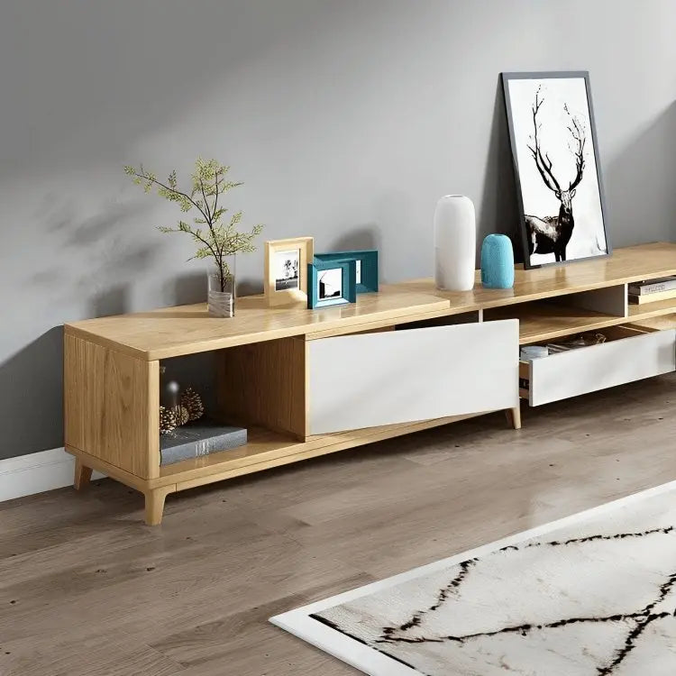 طقم ترابيزة تليفزيون وخزينة جانبية وعلوية، ام دي اف- 3 قطع