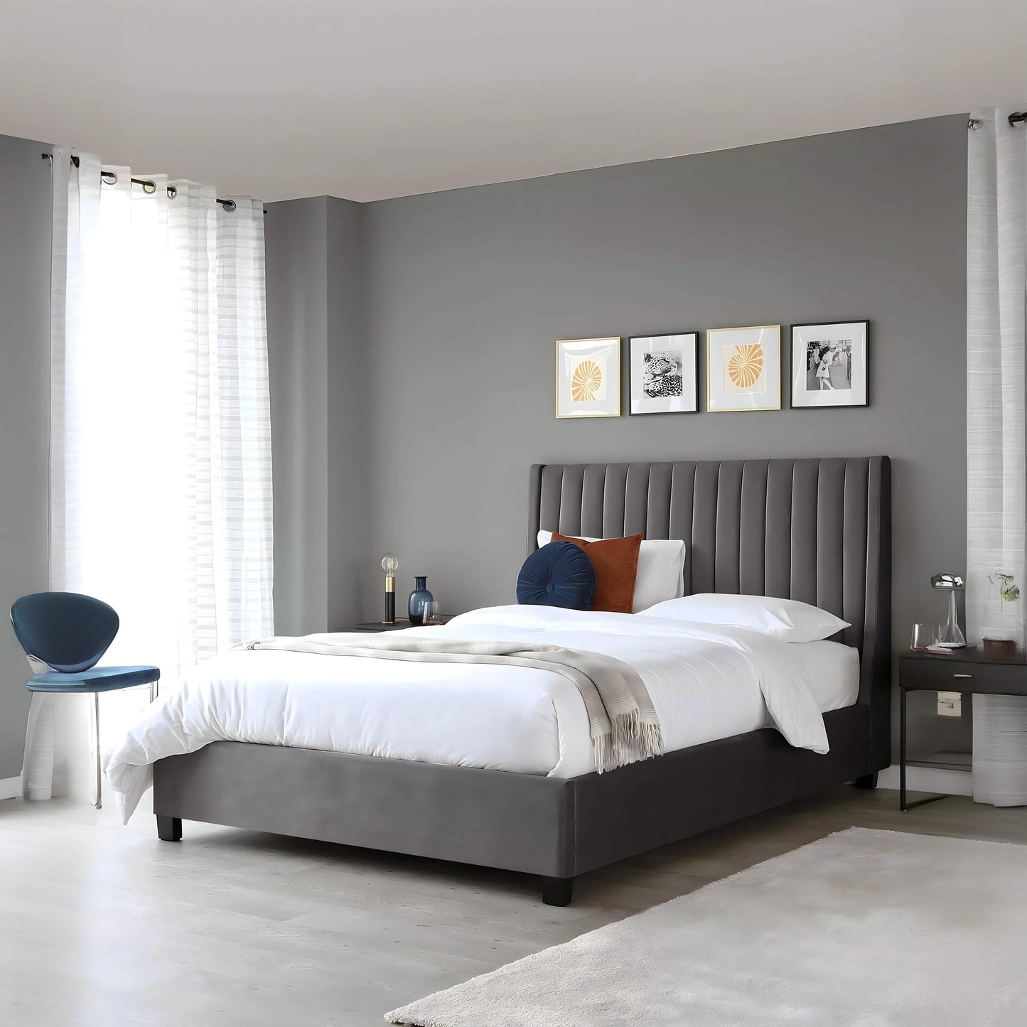 سرير فردي خشب كونتر، 100*195*120 سم