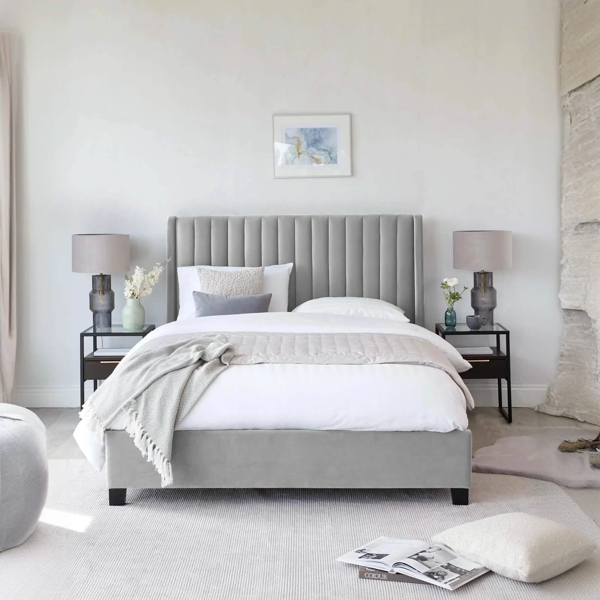 سرير كينج خشب كونتر ، 160*195*120 سم