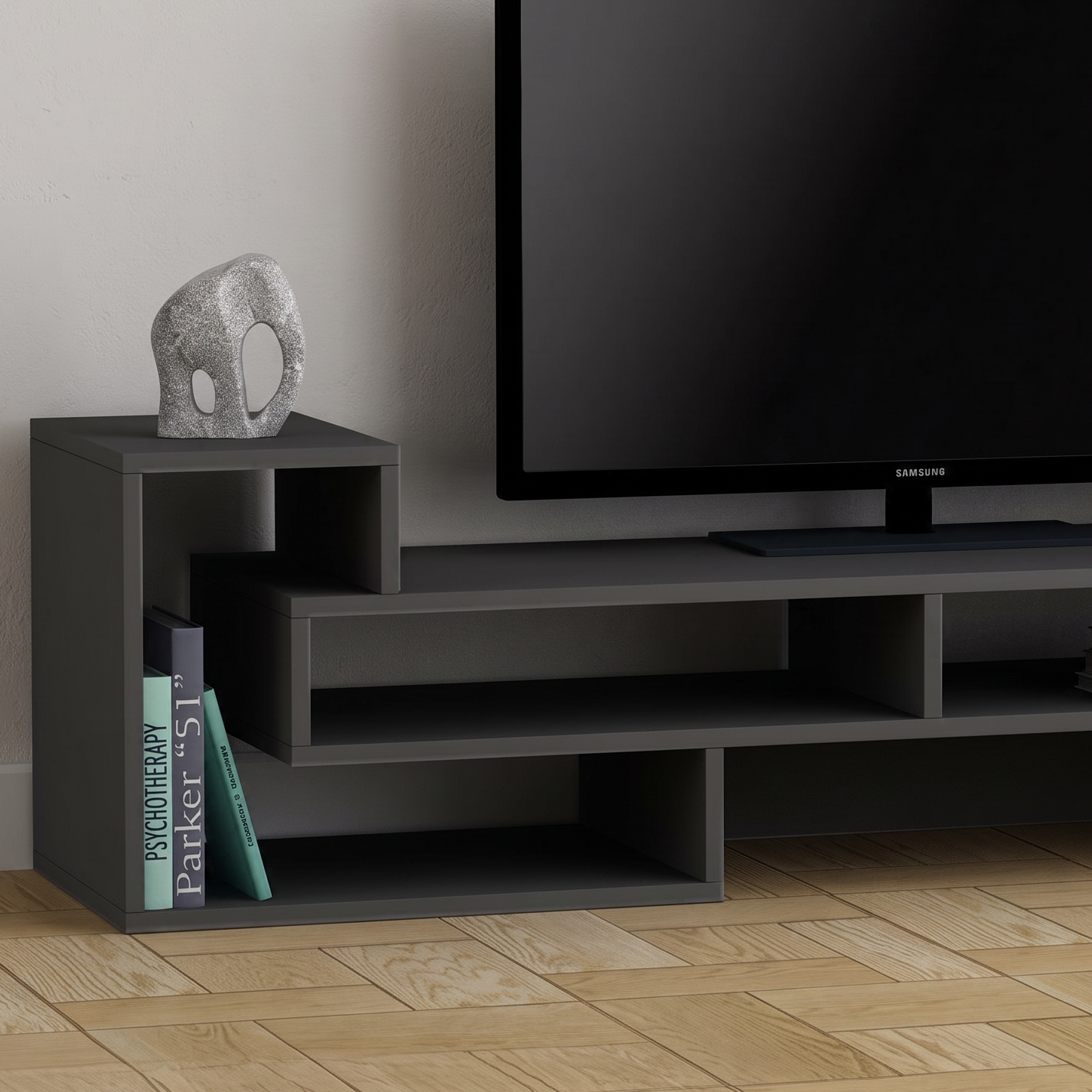 ترابيزة تليفزيون خشب ام دي اف، 160*30*60 سم