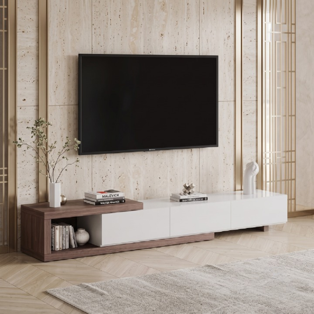 ترابيزة تليفزيون خشب ام دي اف، 200*35*38 سم