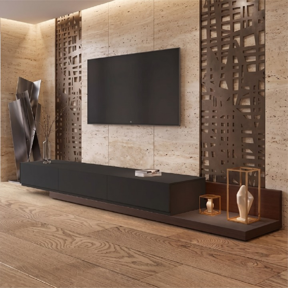 ترابيزة تليفزيون خشب ام دي اف، 180*40*40 سم