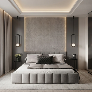 سرير سوبر كينج خشب كونتر وموسكي، 200*195*120 سم