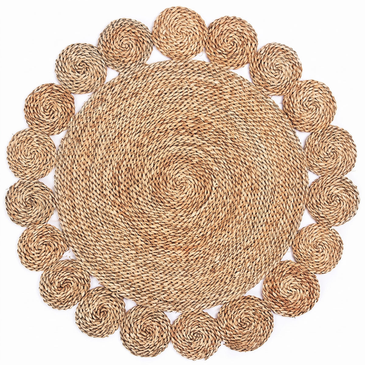 Natural wood and cotton wall macrame, 100*60 cm