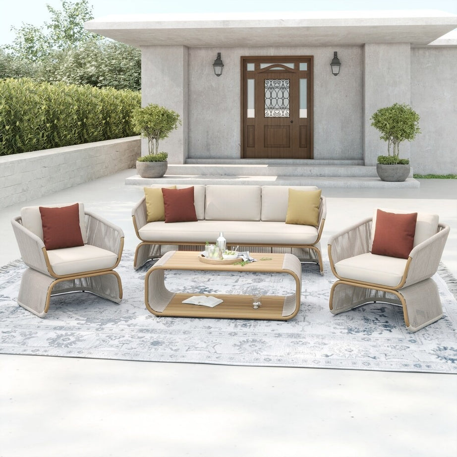 طقم خارجي ستيل و دوبار، 4 قطع