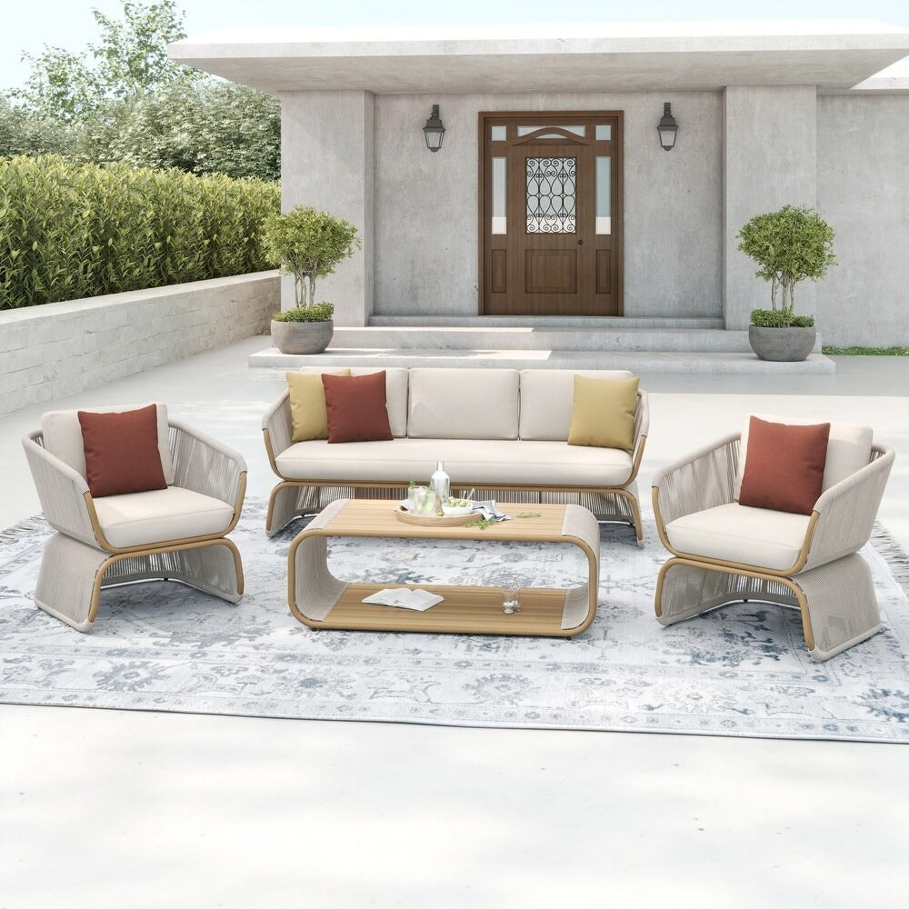 طقم خارجي ستيل و دوبار، 4 قطع