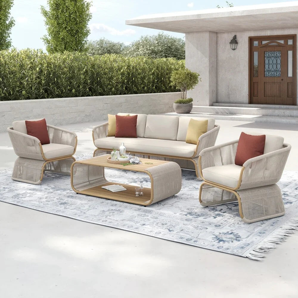 طقم خارجي ستيل و دوبار، 4 قطع