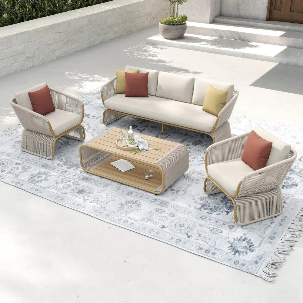 طقم خارجي ستيل و دوبار، 4 قطع