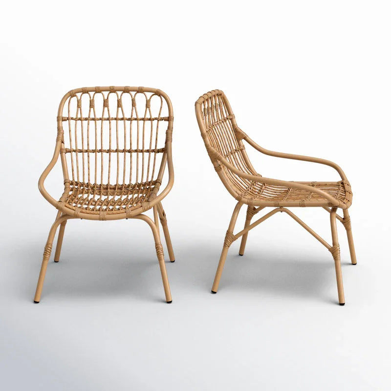 طقم خارجي ستيل و راتان، قطعتين