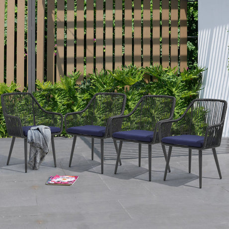 طقم خارجي ستيل ودوبار، 4 قطع