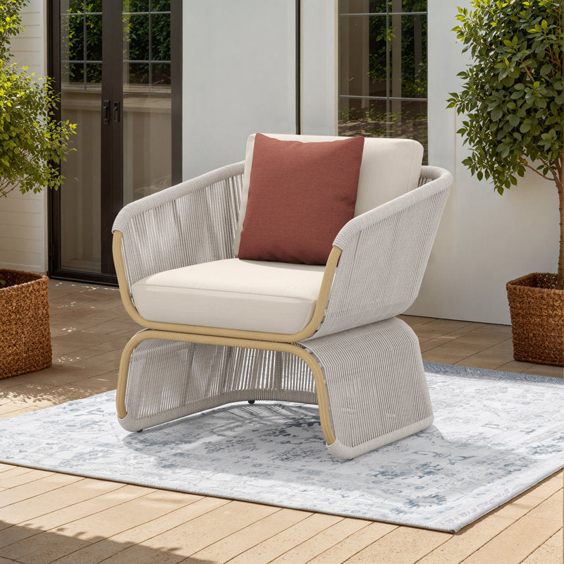 كرسي خارجي ستيل و دوبار، 60*55*75 سم