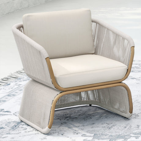 كرسي خارجي ستيل و دوبار، 60*55*75 سم