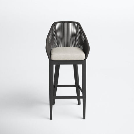 كرسي بار خارجي ستيل و دوبار، 50*55*112 سم