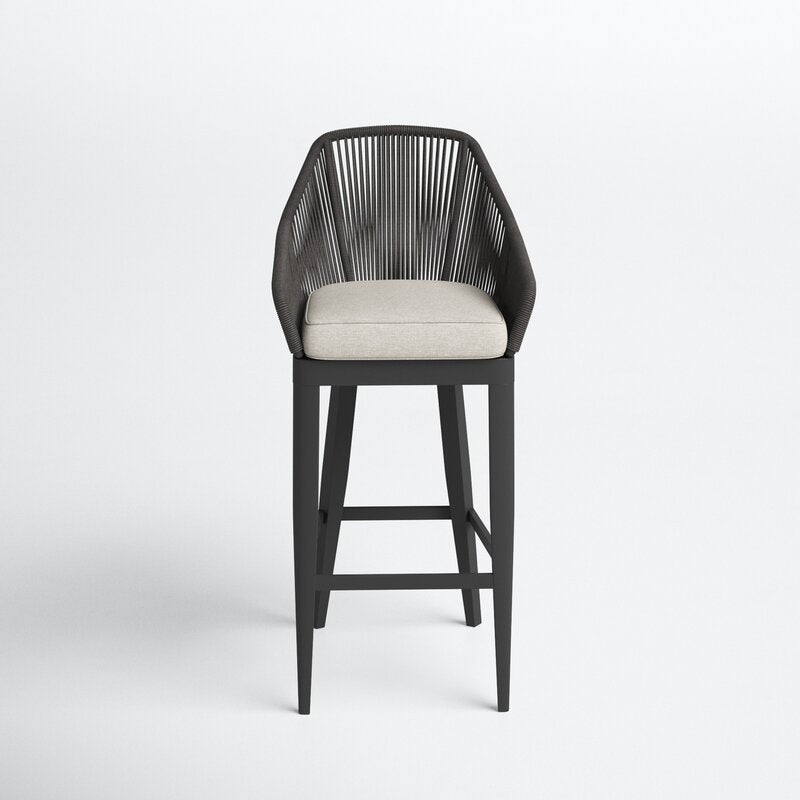 كرسي بار خارجي ستيل و دوبار، 50*55*112 سم