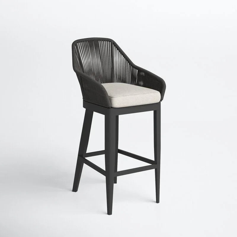 كرسي بار خارجي ستيل و دوبار، 50*55*112 سم