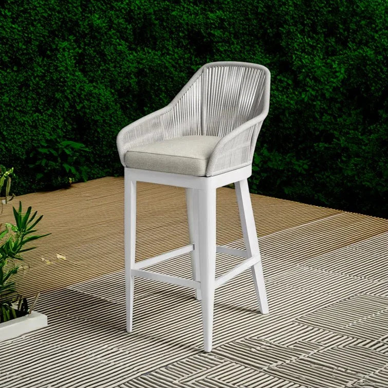 كرسي بار خارجي ستيل و دوبار، 50*55*112 سم